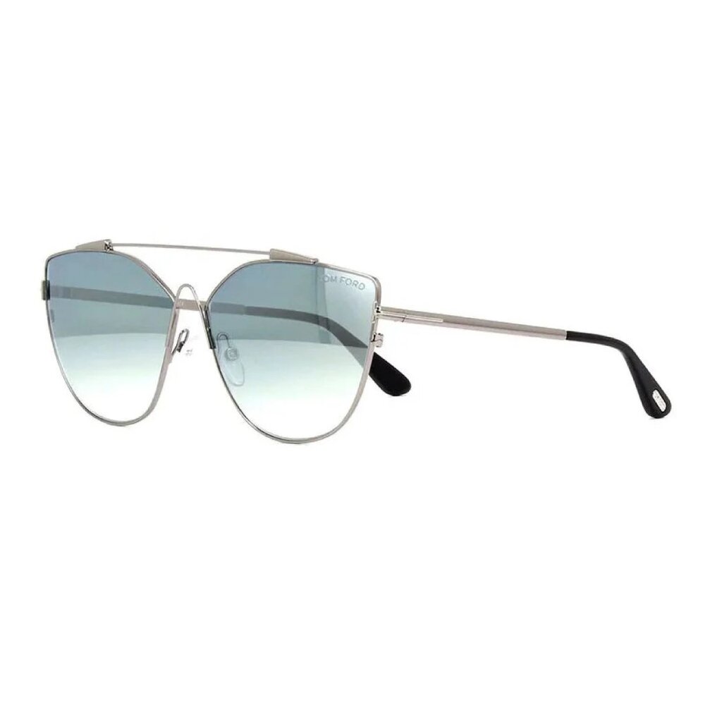 NEW TOM FORD SUNGLASSES RUTHENIUM WOMEN CAT EYE EYEWEAR